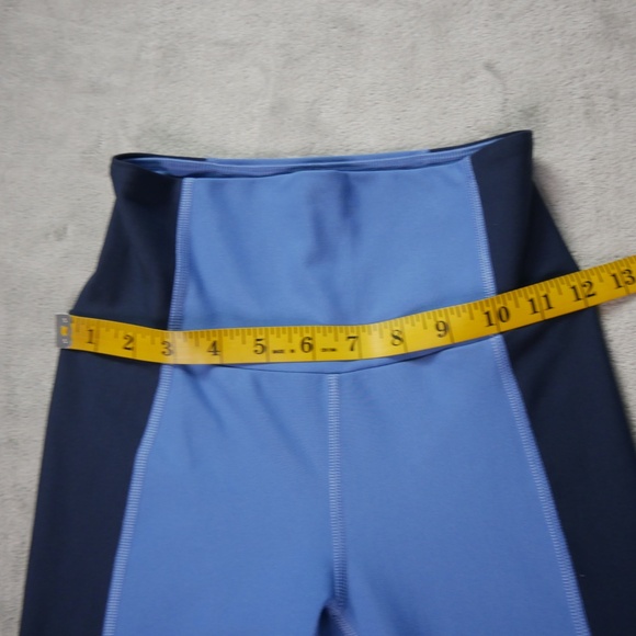 A&F YPB SculptLux Ultra High Rise 7/8 XS Short Blue Colorblock Athletic Leggings - Picture 7 of 12
